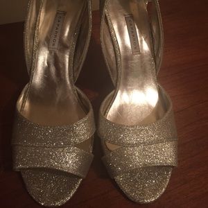 DSW- Gold glitter heels